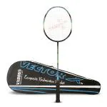 Vector X VXB 865 Badminton Racquet One Piece Aluminium Head and Graphite Shaft with Full Cover (Blue-Black)