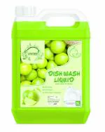 VINITREE Green Lemon Dish Washing Liquid | 2x Faster Tough Grease Removal & Natural Fragrance | Removes Odour (5 LTR)