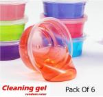 BLUE SEED Crystal Clay Slime Soft Jelly Putty Magic Clay Mud Stress Relief Toy Adults Soft Magic Slime Jelly Toy Non-Toxic Pack of 6 Art &carft Education Toys Multicolor Putty Toy Slime Magic Mud Jelly Putty Toy Arts Educational Creative Toys