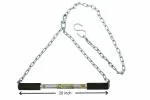 Lauris Metallic-Fiber Pull Up Height Increase Bar (Silver, Rod Length - 20 Inches)