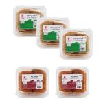 Pitoz Coin Khakhra- 200 Gms - Pack of 5 (3 Cream N Onion & 2 Achari)