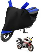 Auto Hub Bike Cover for Yamaha R15 V4 , Dustproof UV Protection water resistant Custom Fit Cover-(Black-Blue)