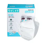 GoLab Surgicals Washable & Reusable N95/FF2 Face Mask For Safety- White ( Pack of 10)
