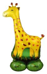 JAGMAG Large Giraffe Giant Self Standing Foil for Animal Decorations Aluminium Birthday Party Supplies (11 x 5 x 4 cm)