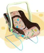 Evoshine 9 in 1 Premium Carry Cot Cum Bouncer, Feeding, Storage Box & Baby Swing with Mosquito Net