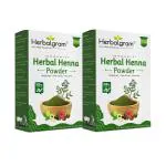 Herbal gram 100% Organic Rajasthani Henna Powder for Hair pack of 2 100g each 200gm