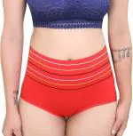 Dhruv Tex Orange Cotton Blend Hipster Panty - M