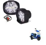 Kozdiko Sheen 9 LED Fog Light 6000k Cree LED Transformer for Honda Dio