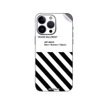 GADGETSWRAP Printed Vinyl Skin Sticker for Apple iPhone 14 Pro - Off White Wallpaper