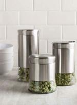 KATHIYAWADI SALES Kitchen Transparent Glass Jars and Containers (500 ml)