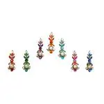 Comet Busters Fancy Multicolored Bindi With Stone Work For Women (BIN045) Pack of 1