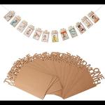 Sv Traders Thickened Beautiful Card 1st Birthday Bunting Baby Photo Prop Banner, 1-12 Months