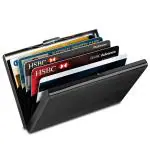 StealODeal Black Waterproof Limited Edition Metal ATM 6 Card Holder (Set Of 1)