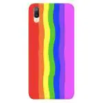 MobiEra Vivo V11 Pro Multicolor Color Rainbow Design Plastic Hard Case Cover