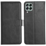 Profov Samsung M33 5G Flip Cover Case | Hand Stitched | Shockpooof | Wallet Style Leather Flip Back Cover for Samsung Galaxy M33 5G (Black)