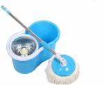 Jsn Bue 360 Degree Rotating Bucket With Refis Mop Mop Bucket Refi Mop Spinner Mop Mop Set Ceaning Mops Foor Mop