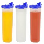 Lumber home and kitchen Air-Tight & Leak Proof Plastic Oil Containers Oil Dispenser Bottle For Vinegar Sauce BBQ Grill Frying Baking Air Fryer Pourer Sauces, Olive & Refined Oils, Easy Flow, Gadgets Accessories Refrigerator Safe,(Set of 1, 500ml)