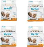 Wetex Adult Diapers - 40 Pieces, L (Pack Of 4)
