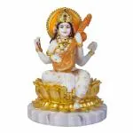 SoilMade Saraswati Marble Idol Size Approx 10 CM