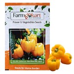FARMGOKART |5 Gms YELLOW CAPSICUM | for Home Gardening, Farming, Hydroponics & Poly Houses|