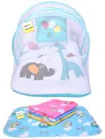 Kwitchy New Born Baby Mosquito Net Bed With Bed Protector