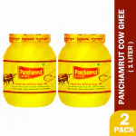 Panchamrut 1 Litre Desi Cow Ghee| Immunity Booster and 100% Pure Cow Ghee| Pure Ghee  (Pack  of  2)