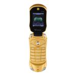 Uismart Ui06 Dual Sim Ferrari Car Mobile With Camera Auto Call Recording FM Radio And Dancing Lights- Gold