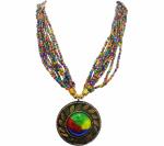 Gyaan Jewels Handmade Gold Plated Alloy Necklace Multicolor (Women) Free Size