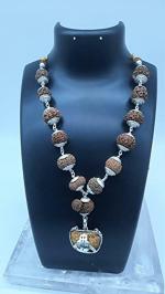 Feel Touch Mart 1 to 14 Mukhi Lord Shiva Blessing sarva siddha mala Pendant Nepal Rudraksha by Lab Certified