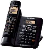 Panasonic Single Line 2.4GHz KX-TG3811SX Digital Cordless Telephone (Black)