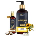 Dwella Herbotech Hair Shine And Antidandruff Coconut Hair Oil Free Shampoo (Pack Of 2)