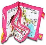 BHVMEY Pink Hindi and English Alphabet Learning Soft Pillow Book for Kids (1 year)