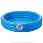 KidsZeeNie Crystal Blue Round Inflatable Kids Swimming Pool 5ft| Swimming Ring For Kids|Baby Pool For Swimming| Baby Bath Tub for Kids 0 to 3 Years Portable Indoor & Outdoor Bathing Tub Toy Mini Size