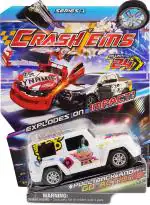 Crashems Sabotage Pull Back car, 2 Modes 4WD Stunt Vehicle Toy, Explodes on Impact, Crash Car, Racing Toy, Friction High Speed Car