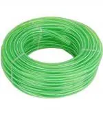 MAHI OVERSEAS Pvc garden Zebra green pipe 0.75 inch (20mm) width & 100 feet long hose pipe, pvc water pipe , pvc agriculture pipe, car bike wash pipe
