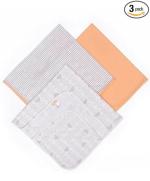 Mi Arcus Unisex Beeby Interlock Wrap - Koala (Pack Of 3) (85 * 85 Cm)