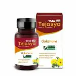 Tata 1mg Tejasya Gokshura Capsule Helps In Maintain Energy, Strength, Reduce fatigue (Pack of 1, 500mg)