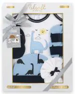 LILSOFT Baby New Born 5 Piece Cotton Clothes Gift Set (Boy)