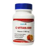 Healthvit C-Vitan-500 Vitamin C 500MG Orange Flavor | 60 Tablets