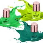 Perpaa Matte Green, Neon Green, Light Green Nail Polish (Pack Of 2)
