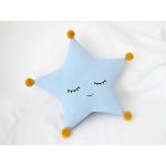 The Purple Tree Cute Star Cuddle Cushion For Kids and Babies (Blue , Pack of 1) , Crib Cushion , Cuddle Cushion For Babies , Baby Cot Cushions.