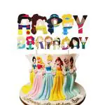 Zyozique Princess Cake Topper,Princess Cake Decorations,Princess Party Decorations Theme Birthday Party Suppliers, Girls Princess Party Favor