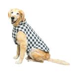 Ruse Dog Roamer Reversible Sleeveless Jacket, Shepherd Check, Black XXL