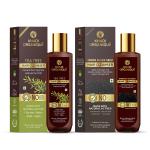 Khadi Organique Tea Tree & Onion Black Seed Hair Shampoo for Hair Dandruff & Repair Damaged Hair | Khadi Shampoo for Women & Men | Pack of 2