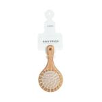 MUMUSO Round Head Wooden Hair Brush for Blow Drying