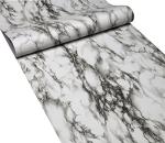 Jaamso Royals Multicolor Vinyl White Design Marble Self Adhesive Wallpaper 60X500 cm( 500 CM X 60 CM )