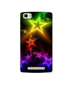Casotec Stars Light Colorful Design Printed Silicon Soft TPU Back Case Cover for Panasonic P75