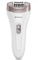 Havells FD5051 Epilator, Hair Removal for Women, Wet & Dry, Cordless, Rechargeable (White)