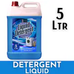 FLISKO Detergent Liquid Blue 5Liter Added Conditioner, No Soda Formula, Woolmark Certified