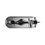 JAQUAR Queens Prime Series Wall Mounted HOT and Cold Basin Mixer/TAP (Chrome) | Twin Side Lever, Brass Body Water Tap/Faucet/Cock for Bathroom/Kitchen Wash Basin | QQP-CHR-7433PM